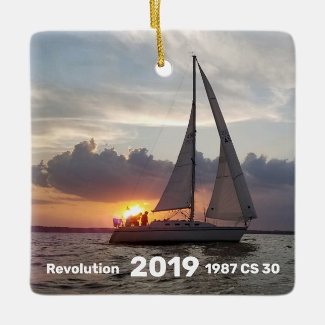Adorno De Cerámica Vela de Revolución 2019 (Anverso)