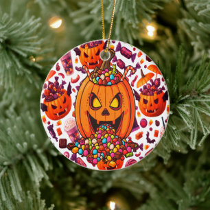 Adorno De Cerámica Vela Púrpura Para Drácula Halloween Gótico