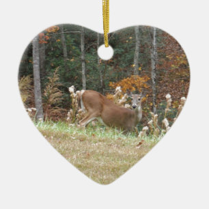 Adorno De Cerámica Venado de otoño en el lago Arrowhead GA