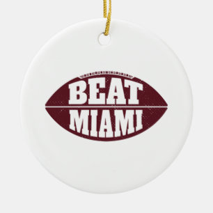 Adorno De Cerámica Vence a Miami Vintage Aggie Fútbol Día de Partido