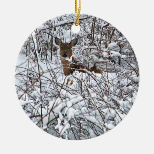 Adorno De Cerámica Vendedor de nieve (Frente)