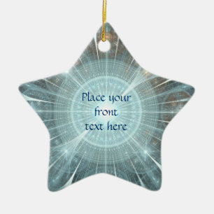 Adorno De Cerámica Ventana Catedral de navidades