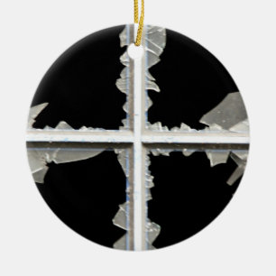 Adorno De Cerámica ventana rota