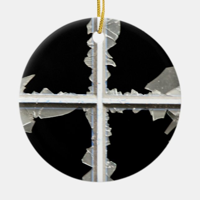 Adorno De Cerámica ventana rota (Frente)