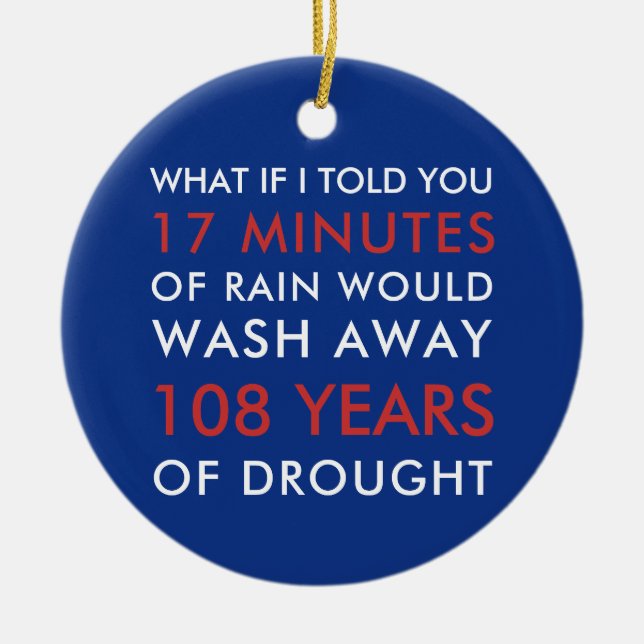 Adorno De Cerámica Ventilador de Béisbol 2016: 17 minutos de lluvia (Frente)