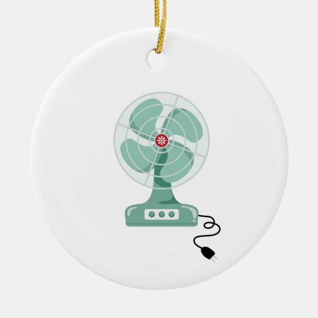 Adorno De Cerámica Ventilador del hogar (Frente)