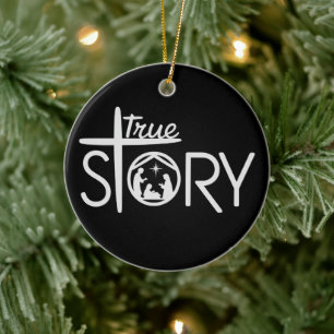 Adorno De Cerámica Verdadera Historia del Nacimiento de Jesús Navidad
