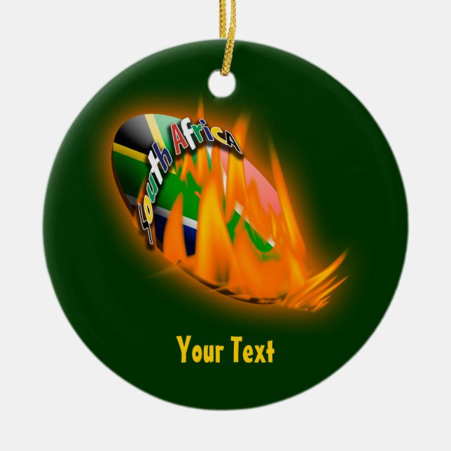 Adorno De Cerámica Verde de la gacela y regalos de los partidarios (Frente)