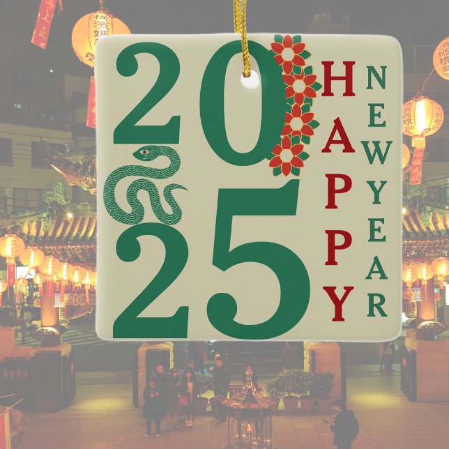 Adorno De Cerámica Verde Del Año Nuevo Chino 2025 (Subido por el creador)