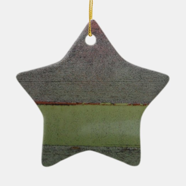 Adorno De Cerámica Verde rosa azul verde azulado oxidado (Frente)