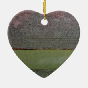 Adorno De Cerámica Verde rosa azul verde azulado oxidado