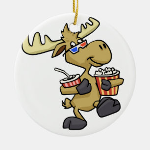 Adorno De Cerámica Vestido De Gafas 3D  elegir color de fondo