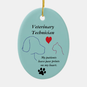 Adorno De Cerámica Vet Tech - Impresiones personalizadas sobre mi cor