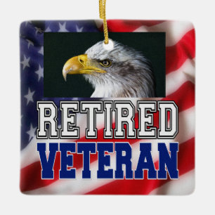 Adorno De Cerámica Veterano retirado