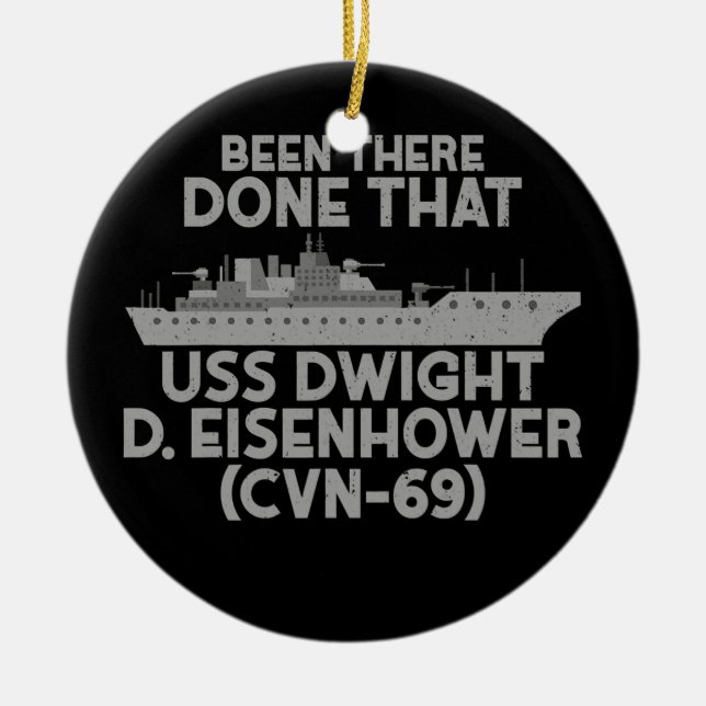 Adorno De Cerámica Veteranos EEUU S Dwight D Eisenhower Tees Padres (Frente)