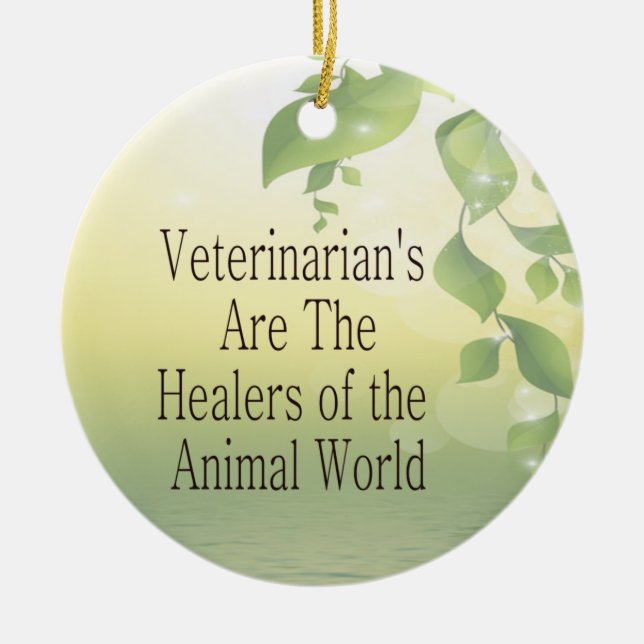 Adorno De Cerámica Veterinarios (Frente)
