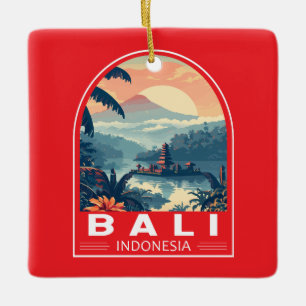 Adorno De Cerámica Viaje de arte de Bali en Indonesia