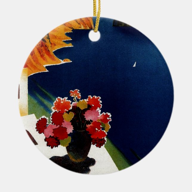 Adorno De Cerámica Viaje de Capri Italia (Frente)