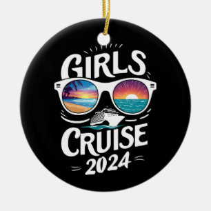 Adorno De Cerámica Viaje de Crucero de Chicas 2024 Amantes de Vacacio