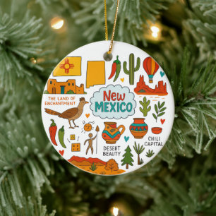 Adorno De Cerámica Viaje de familia Personalizado de Nuevo México a N