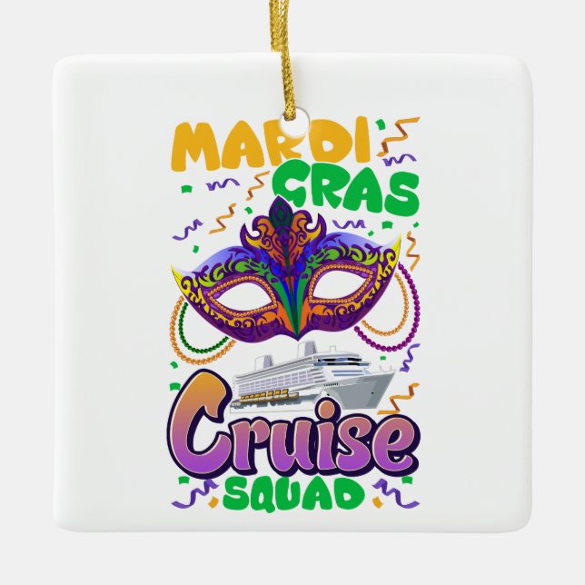 Adorno De Cerámica Viaje de vacaciones en cruceros al Carnaval de Mar (Anverso)