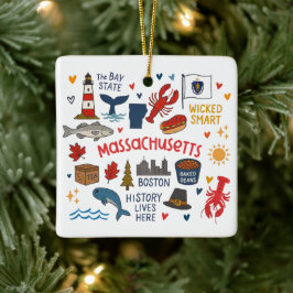 Adorno De Cerámica Viaje Familiar Personalizado de Navidad en Massach
