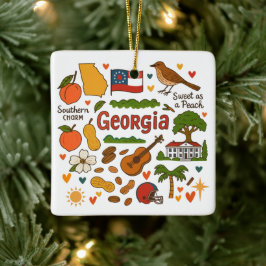 Adorno De Cerámica Viaje Familiar Personalizado por Georgia en Navida