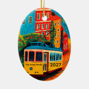 Adorno De Cerámica Viaje personalizado a Lisboa Portugal 