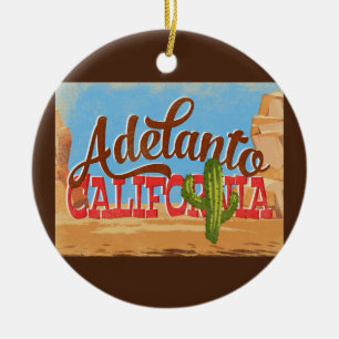 Adorno De Cerámica Viaje retro al desierto de Adelanto California