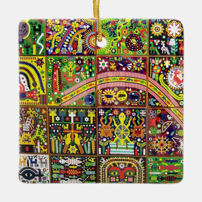 Adorno De Cerámica Viaje tribal maya mexicano de Boho del arte de (Anverso)