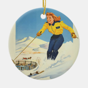 Adorno De Cerámica Viajes de época Sun Valley Idaho