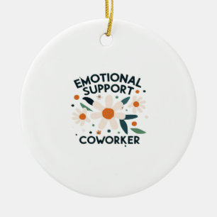 Adorno De Cerámica Vibes de cotizaciones de Coworker de ayuda emocion