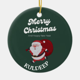 Adorno De Cerámica "Vibes festivas: Navidades y alegría de Año Nuevo"