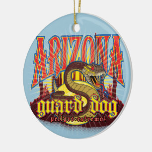 Adorno De Cerámica Víbora de Arizona en guardia