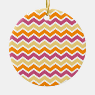 Adorno De Cerámica Vibrante ZigZag tribal