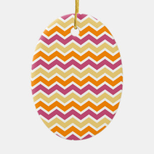 Adorno De Cerámica Vibrante ZigZag tribal