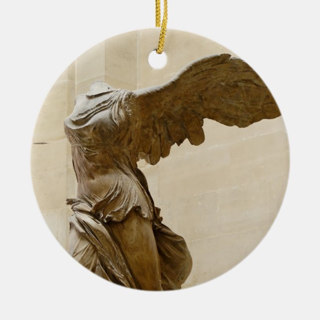 Adorno De Cerámica Victoria coa alas de Samothrace (Frente)