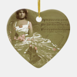 Adorno De Cerámica victoriano de música