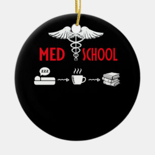 Adorno De Cerámica Vida De Un Estudiante De Medicina