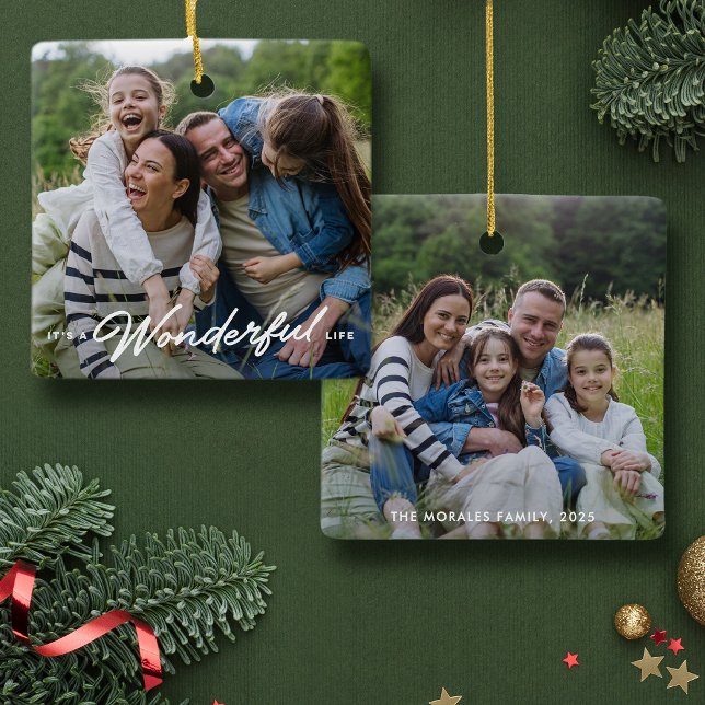 Adorno De Cerámica Vida maravillosa dos Navidades simples con fotos (Subido por el creador)
