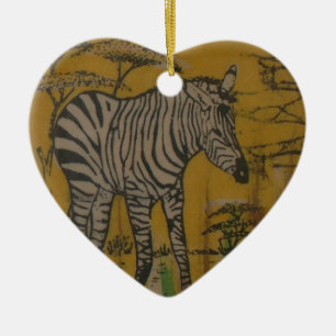 Adorno De Cerámica Vida salvaje Kenya Safari Africano Zebra.png