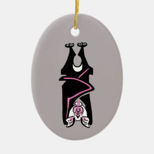 Adorno De Cerámica Vida silvestre - MTD rosa y negro - Halloween - Gó