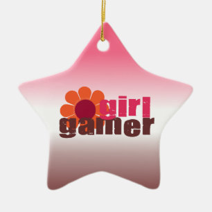 Adorno De Cerámica Videojugador del chica