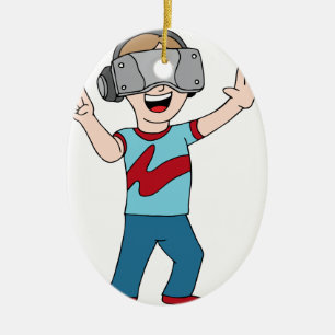Adorno De Cerámica Videojugador del vídeo de la realidad virtual