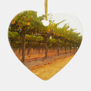 Adorno De Cerámica Vides alineadas