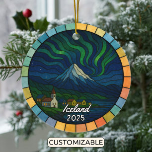 Adorno De Cerámica Vidrio con mango personalizado Islandia, Europa