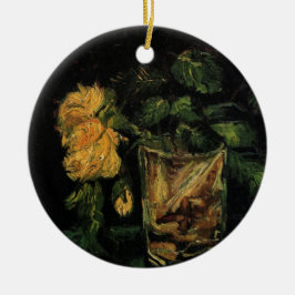 Adorno De Cerámica Vidrio con Rosas de Vincent van Gogh