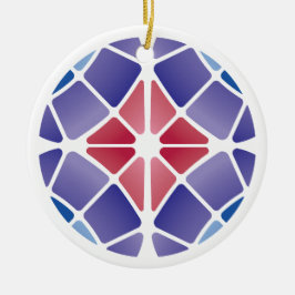 Adorno De Cerámica Vidrio de colores (radial - luz del día)