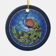 Vidrio manchado, vidrio manchado de pavo real