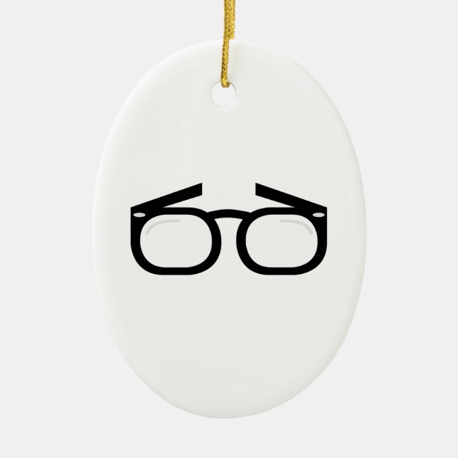 Adorno De Cerámica Vidrios del ojo (Frente)